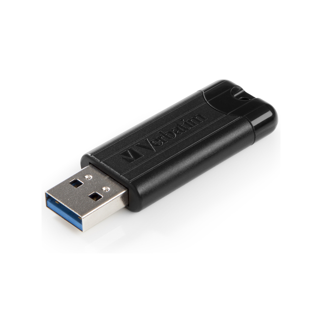 USB флеш накопичувач Verbatim 16GB PinStripe Black USB 3.2 (49316) - фото 4 USB флеш накопичувач Verbatim 16GB PinStripe Black USB 3.2 (49316) - фото 4