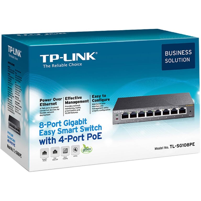 Комутатор мережевий TP-Link TL-SG108PE - фото 5