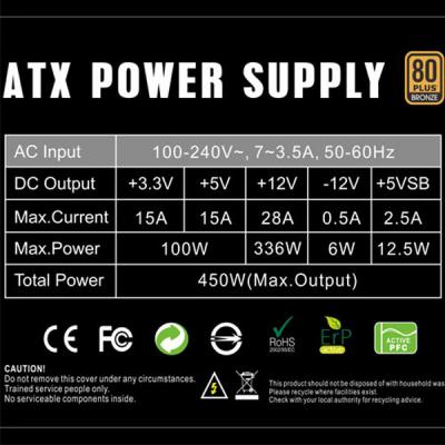 Блок живлення Gamemax 450W (GP-450) - фото 5