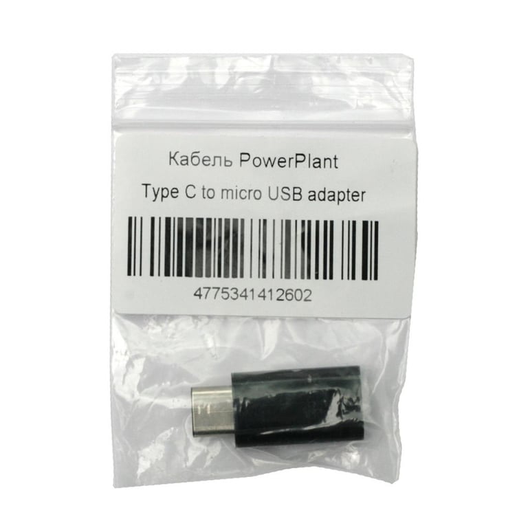 Перехідник PowerPlant micro USB to Type C (KD00AS1260) - фото 3