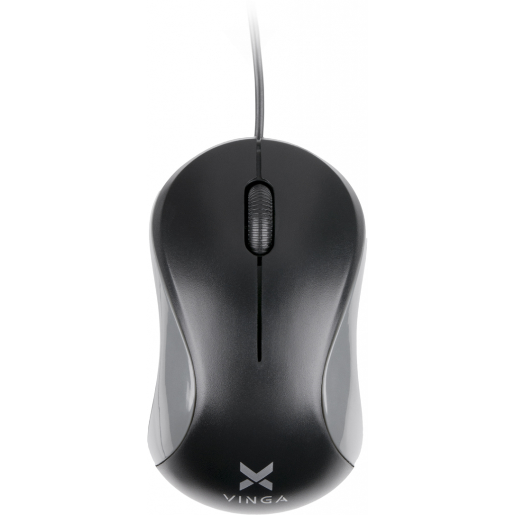 Мишка Vinga MS-882 black - gray - фото 1