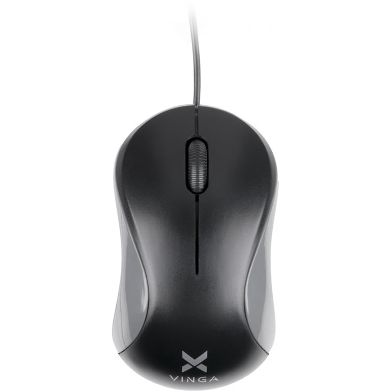 Мишка Vinga MS-882 black - gray - фото 1