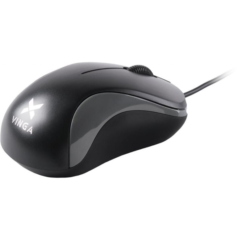Мишка Vinga MS-882 black - gray - фото 3