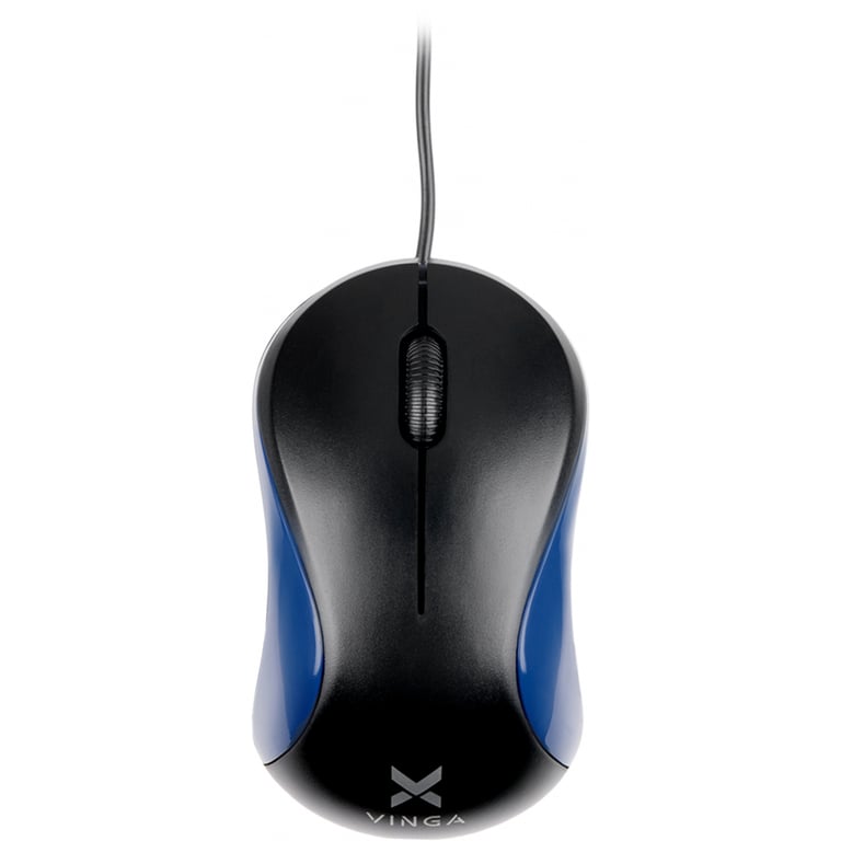 Мишка Vinga MS-882 black - blue - фото 1
