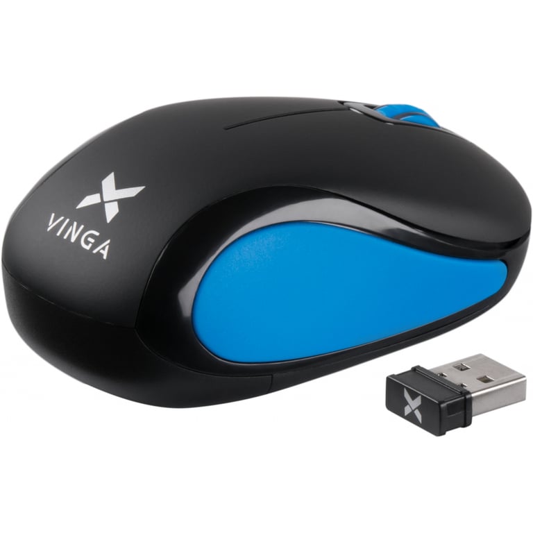 Мишка Vinga MSW-907 black - blue - фото 2
