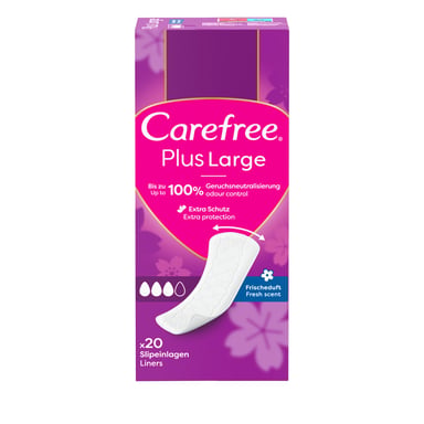 Щоденні прокладки Carefree Plus Large Fresh 20 шт. (3574661606231/3574661487564) - фото 1