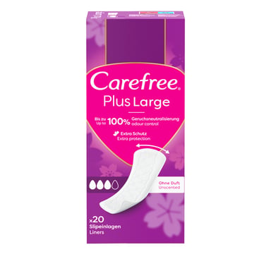 Щоденні прокладки Carefree Plus Large 20 шт. (3574661606248/3574661487649) - фото 1