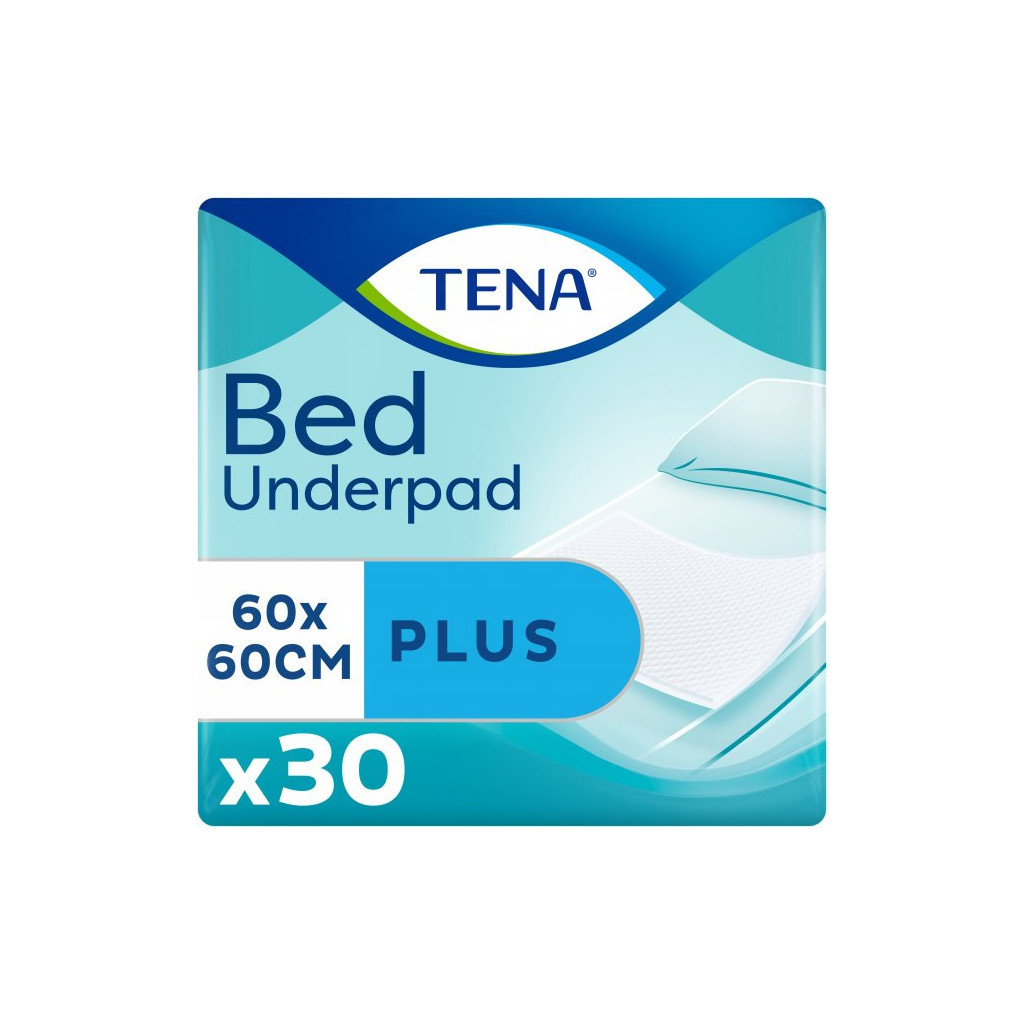 Пелюшки для малюків Tena Bed Plus 60x60 см 30 шт (7322540800746) Пелюшки для малюків Tena Bed Plus 60x60 см 30 шт (7322540800746)