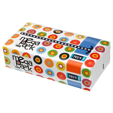 Серветки косметичні Bella №1 Mega Pack 2 шари 150 шт. (5900516421281) - фото 1