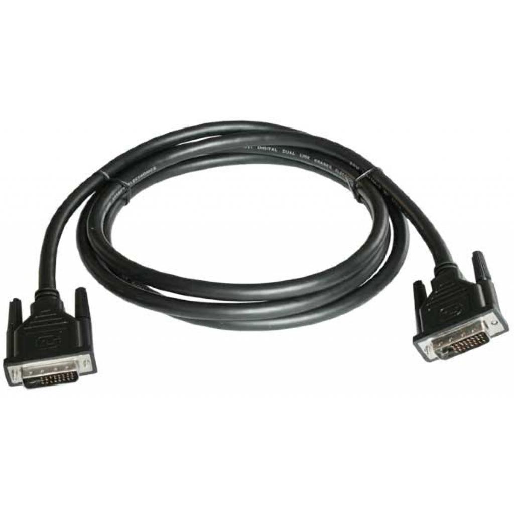 Кабель мультимедійний DVI M to DVI M 1.8m 24+1pin Patron (CAB-PN-DVI-DVI-18F) Кабель мультимедійний DVI M to DVI M 1.8m 24+1pin Patron (CAB-PN-DVI-DVI-18F)