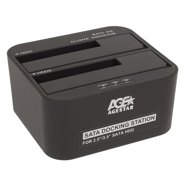 Док-станція для накопичувачів AgeStar 3UBT6-6G (Black) - фото 1
