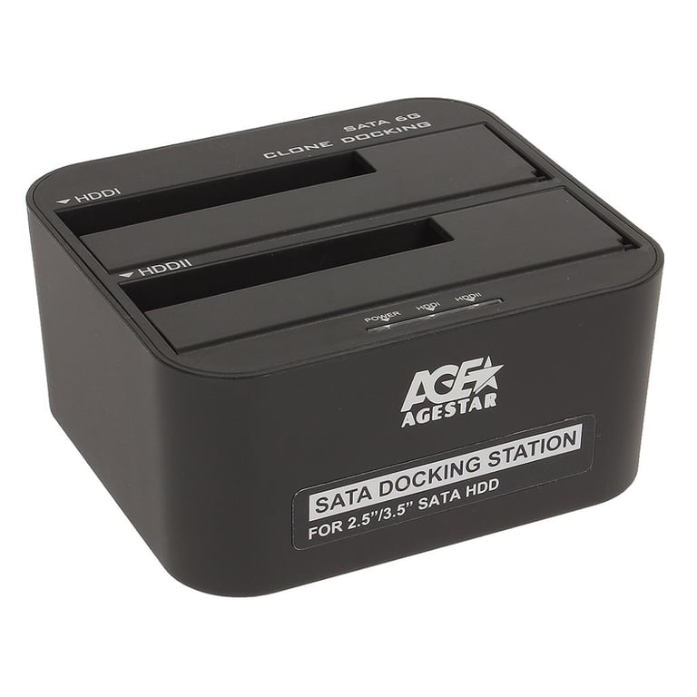 Док-станція для накопичувачів AgeStar 3UBT6-6G (Black) - фото 1