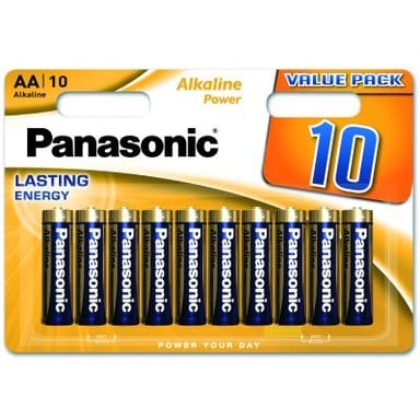 Батарейка Panasonic LR06 Alkaline Power * 10 (LR6REB/10BW) - фото 1