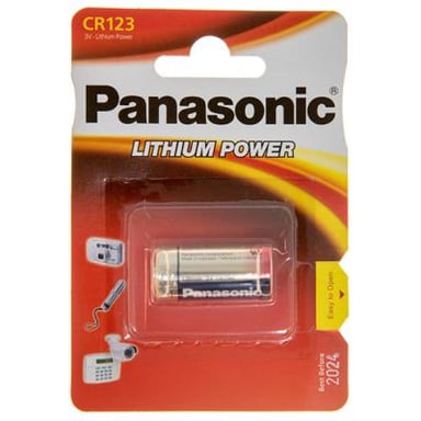 Батарейка Panasonic CR 123 * 1 LITHIUM (CR-123AL/1BP) - фото 1