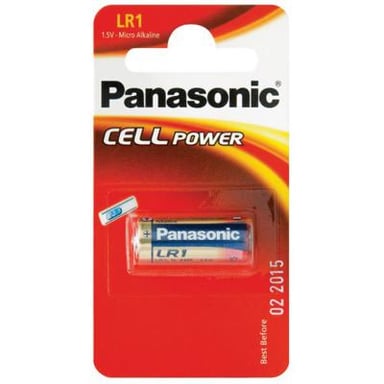 Батарейка Panasonic LR1 * 1 Alkaline (LR1L/1BE) - фото 1