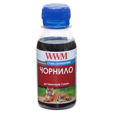 Чорнило WWM Canon CL-511С/CL-513С/CLI-521C 100г Cyan Water-soluble (C11/C-2) - фото 1