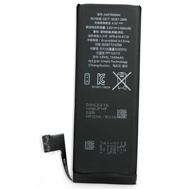 Акумуляторна батарея PowerPlant Apple iPhone 5S new 1560mAh (DV00DV6335) - фото 1