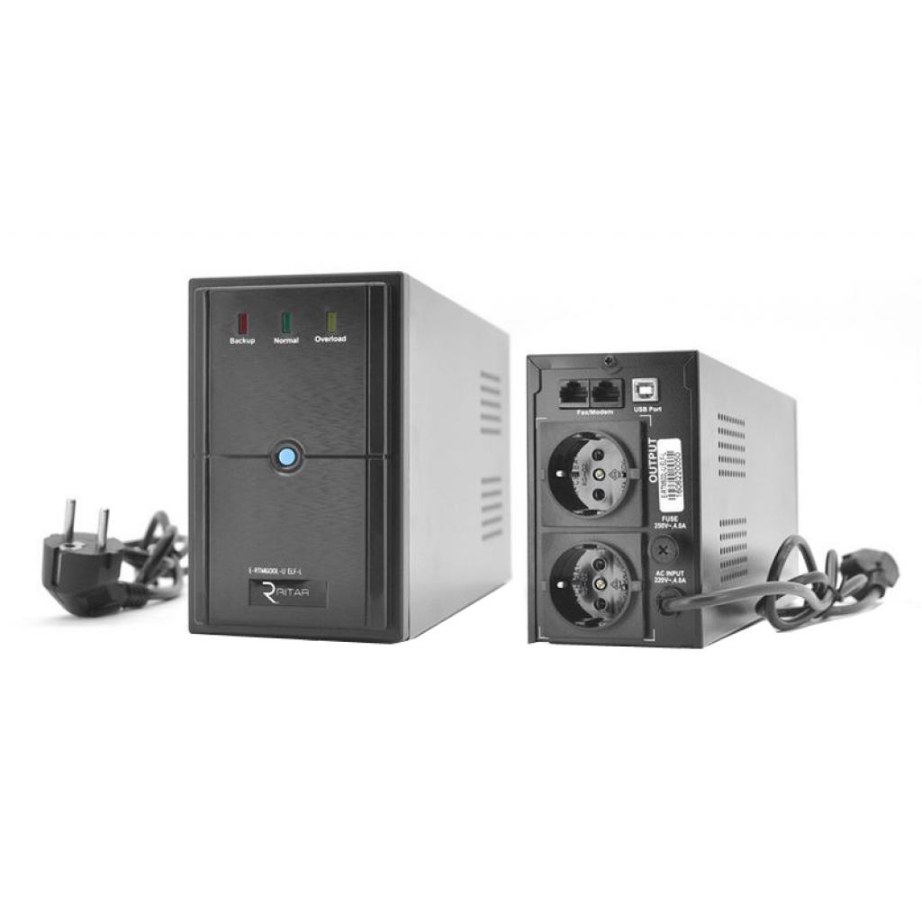 Пристрій безперебійного живлення Ritar E-RTM600L-U (360W) ELF-L (E-RTM600L-U) - фото 1