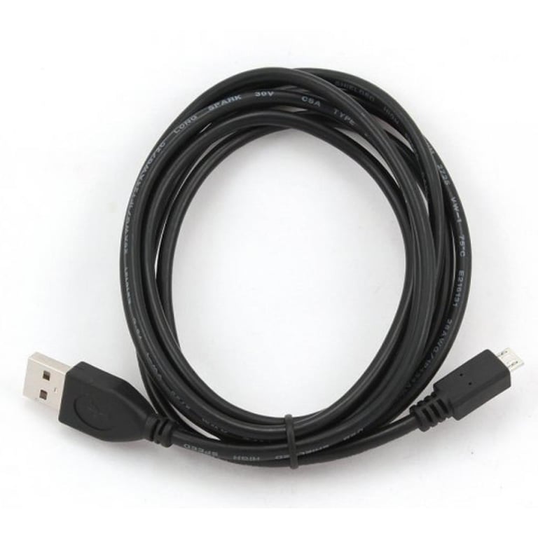 Дата кабель USB 2.0 AM to Micro 5P 3.0m Cablexpert (CCP-mUSB2-AMBM-10) - фото 2