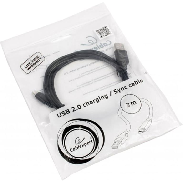 Дата кабель USB 2.0 AM to Micro 5P 3.0m Cablexpert (CCP-mUSB2-AMBM-10) - фото 4