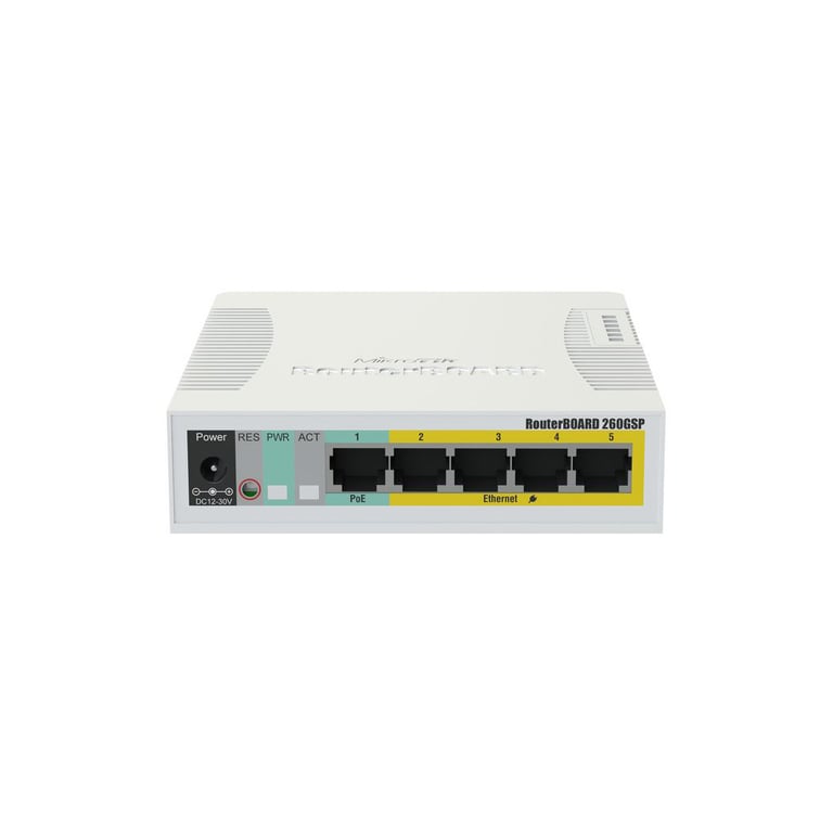 Комутатор мережевий Mikrotik RB260GSP (CSS106-1G-4P-1S) - фото 1