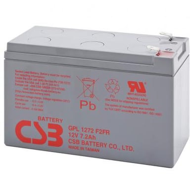 Батарея до ДБЖ CSB 12В 7.2 Ач (GPL1272F2FR) - фото 1