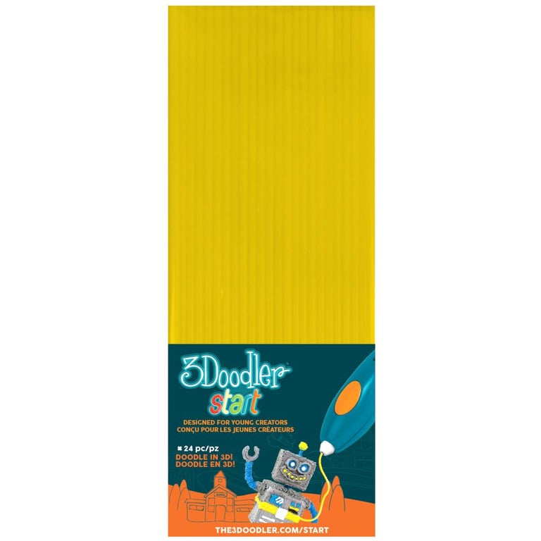 Стрижень для 3D-ручки 3Doodler Start жовті 24 шт (3DS-ECO04-YELLOW-24) - фото 2