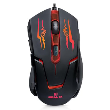 Мишка REAL-EL RM-520 Gaming, black - фото 1