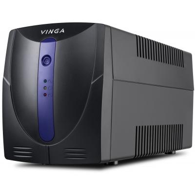 Пристрій безперебійного живлення Vinga LED 800VA plastic case (VPE-800P) - фото 1