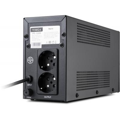 Пристрій безперебійного живлення Vinga LED 600VA metal case (VPE-600M) - фото 3