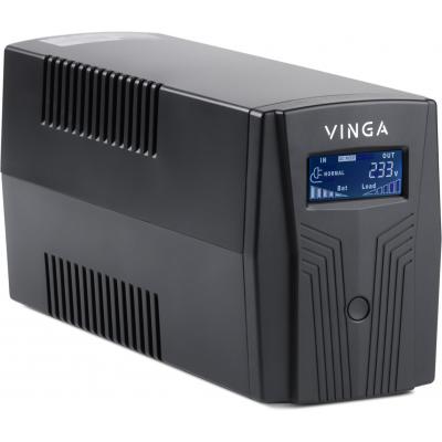 Пристрій безперебійного живлення Vinga LCD 1200VA plastic case (VPC-1200P) - фото 2