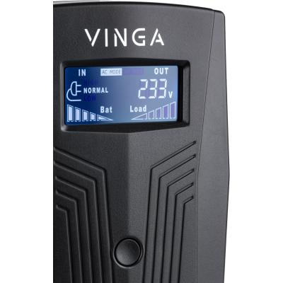 Пристрій безперебійного живлення Vinga LCD 1200VA plastic case (VPC-1200P) - фото 3
