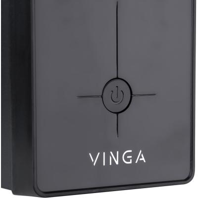 Пристрій безперебійного живлення Vinga LCD 600VA metal case (VPC-600M) - фото 5