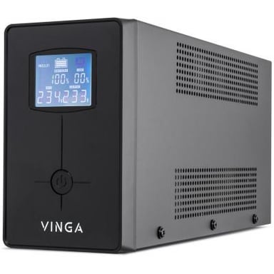 Пристрій безперебійного живлення Vinga LCD 800VA metal case (VPC-800M) - фото 1