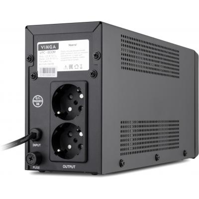 Пристрій безперебійного живлення Vinga LCD 800VA metal case (VPC-800M) - фото 6
