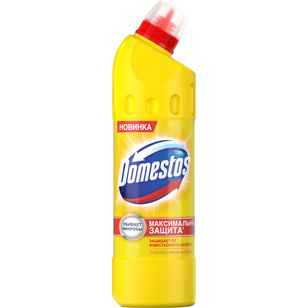Рідина для чищення ванн Domestos Лимонна Свіжість 1 л (8717163094921) - фото 1 Рідина для чищення ванн Domestos Лимонна Свіжість 1 л (8717163094921) - фото 1