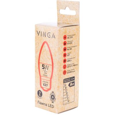 Лампочка Vinga VL-C37E27-53L - фото 4