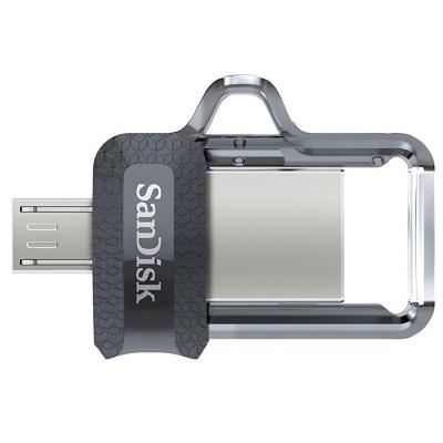 USB флеш накопичувач SanDisk 64GB Ultra Dual Black USB 3.0 OTG (SDDD3-064G-G46) - фото 2
