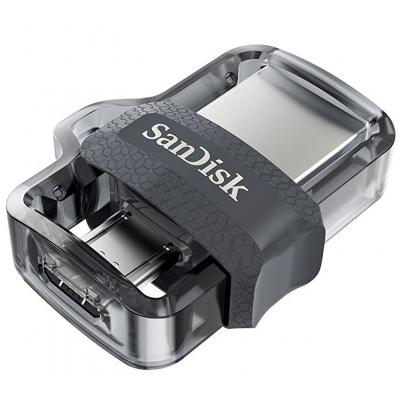 USB флеш накопичувач SanDisk 64GB Ultra Dual Black USB 3.0 OTG (SDDD3-064G-G46) - фото 4