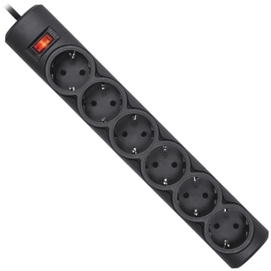 Мережевий фільтр живлення Defender 153, 3 m, 6 роз, black (99495) - фото 1