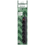 Мережевий фільтр живлення Defender 153, 3 m, 6 роз, black (99495) - фото 2