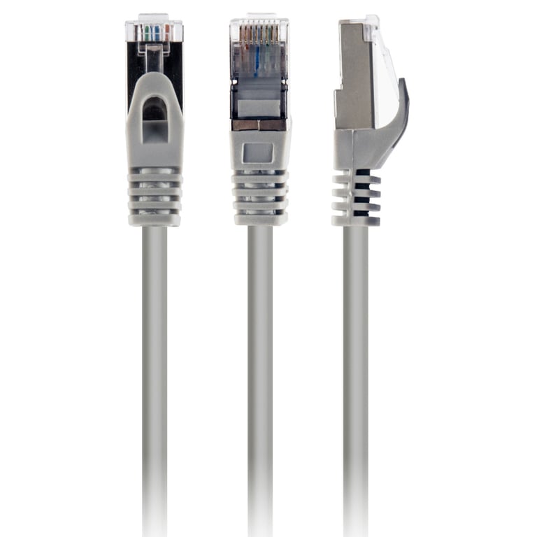 Патч-корд 0.25м S/FTP Cat 6A CU LSZH gray Cablexpert (PP6A-LSZHCU-0.25M) - фото 1