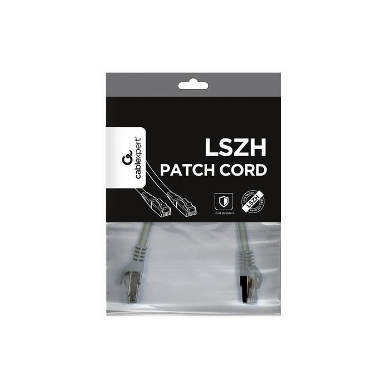 Патч-корд 0.25м S/FTP Cat 6A CU LSZH gray Cablexpert (PP6A-LSZHCU-0.25M) - фото 4