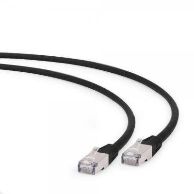 Патч-корд 0.5м S/FTP Cat 6A CU LSZH black Cablexpert (PP6A-LSZHCU-BK-0.5M) - фото 1