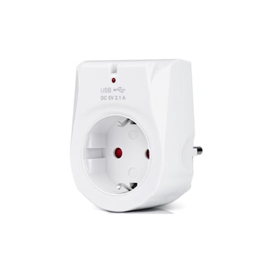 Зарядний пристрій REAL-EL 2*USB 10W (CS-25) - фото 1
