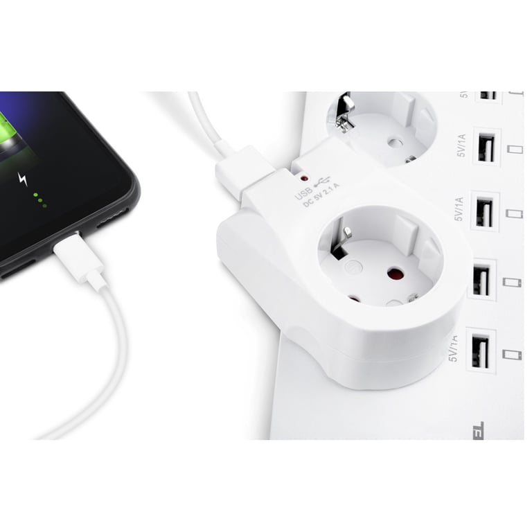 Зарядний пристрій REAL-EL 2*USB 10W (CS-25) - фото 6