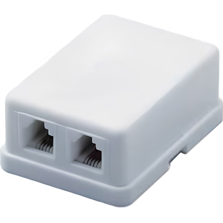 Телефонна розетка Eserver 2xRJ12 телефонная (WT-6010) - фото 1