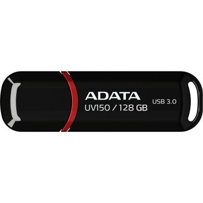 USB флеш накопичувач ADATA 128GB UV150 Black USB 3.0 (AUV150-128G-RBK) - фото 1