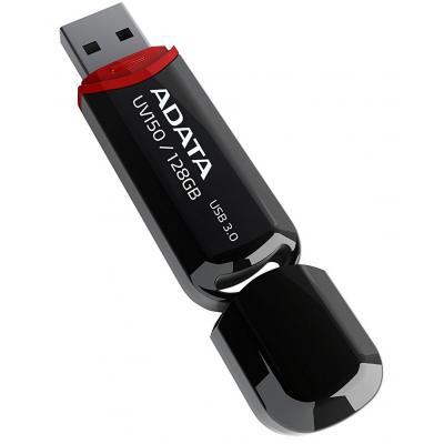 USB флеш накопичувач ADATA 128GB UV150 Black USB 3.0 (AUV150-128G-RBK) - фото 5