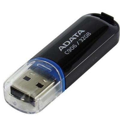 USB флеш накопичувач ADATA 32GB C906 Black USB 2.0 (AC906-32G-RBK) - фото 2 USB флеш накопичувач ADATA 32GB C906 Black USB 2.0 (AC906-32G-RBK) - фото 2
